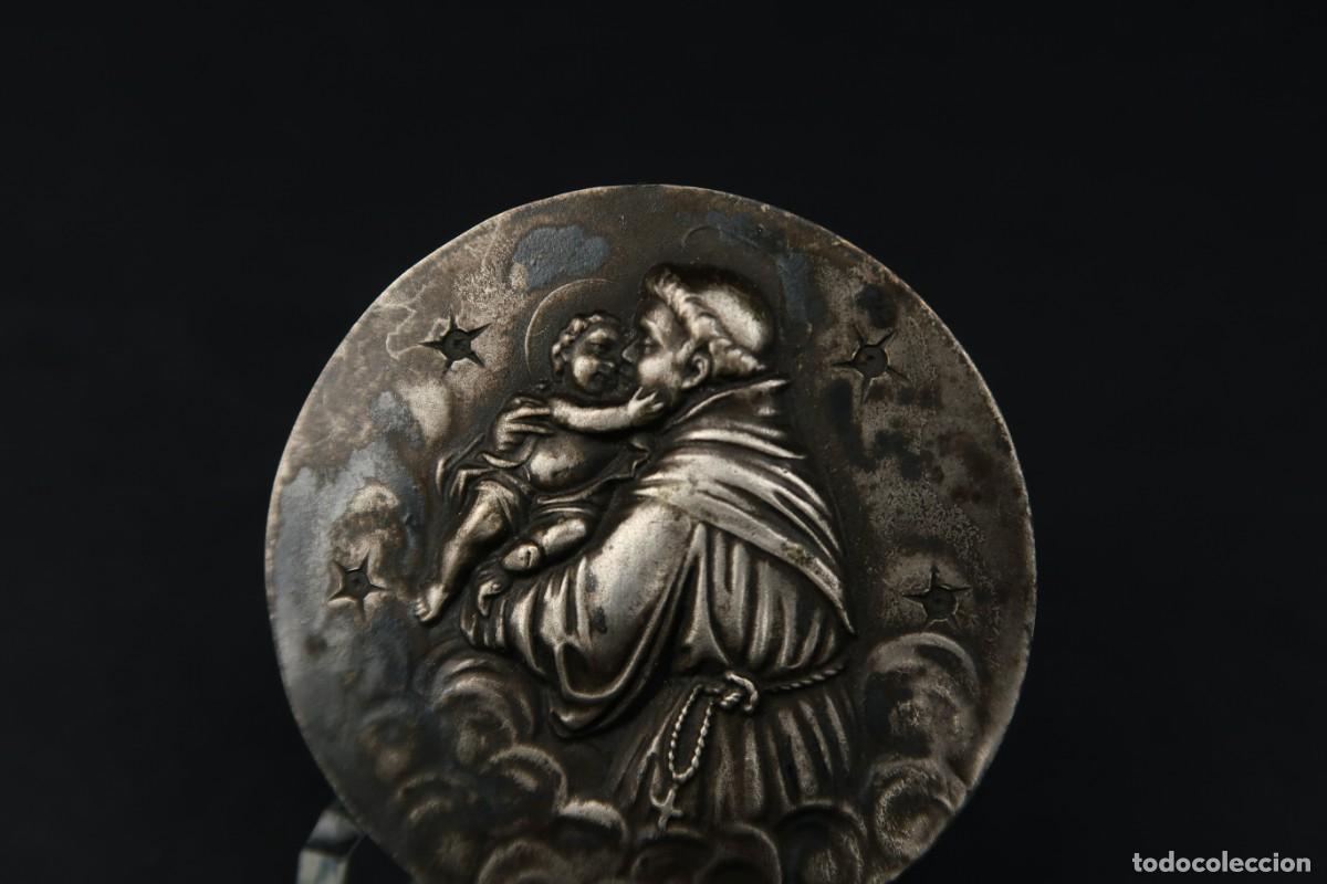 Antig&uuml;edades: Antigua Medalla Religiosa de Plata - Foto 3