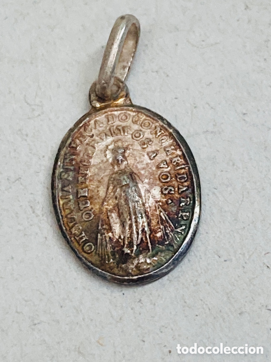 Antig&uuml;edades: Medalla de plata religiosa - Foto 1