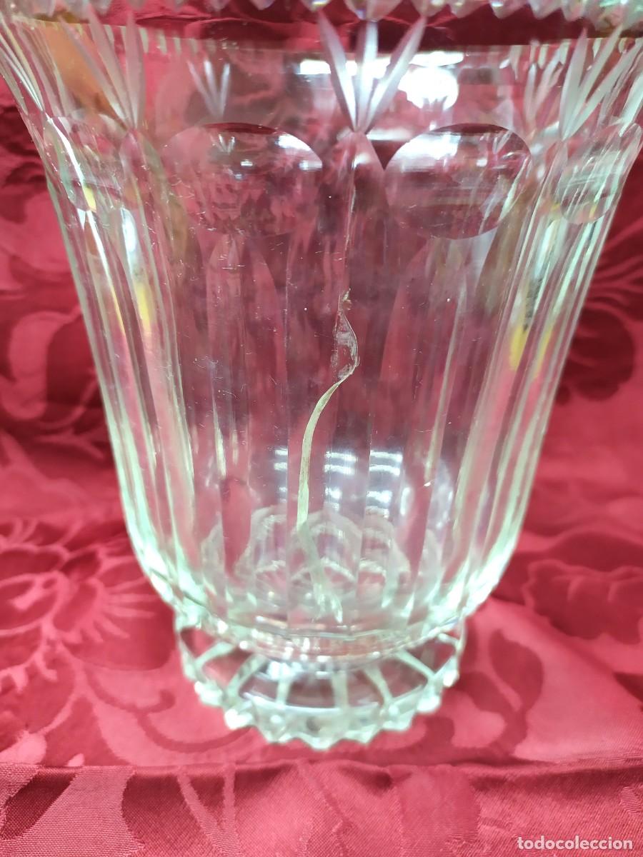 Antig&uuml;edades: Jarr&oacute;n de Cristal Tallado a la Rueda - Foto 3