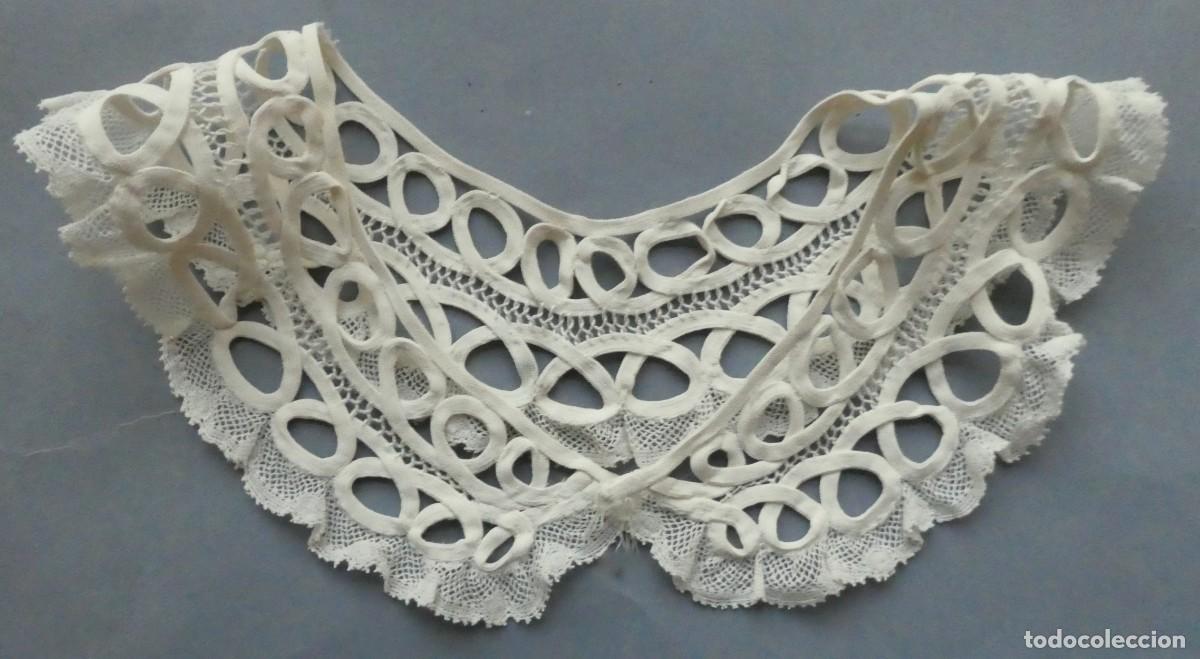 Antig&uuml;edades: ANTIGUO CUELLO DE ENCAJE S. XIX - Foto 1