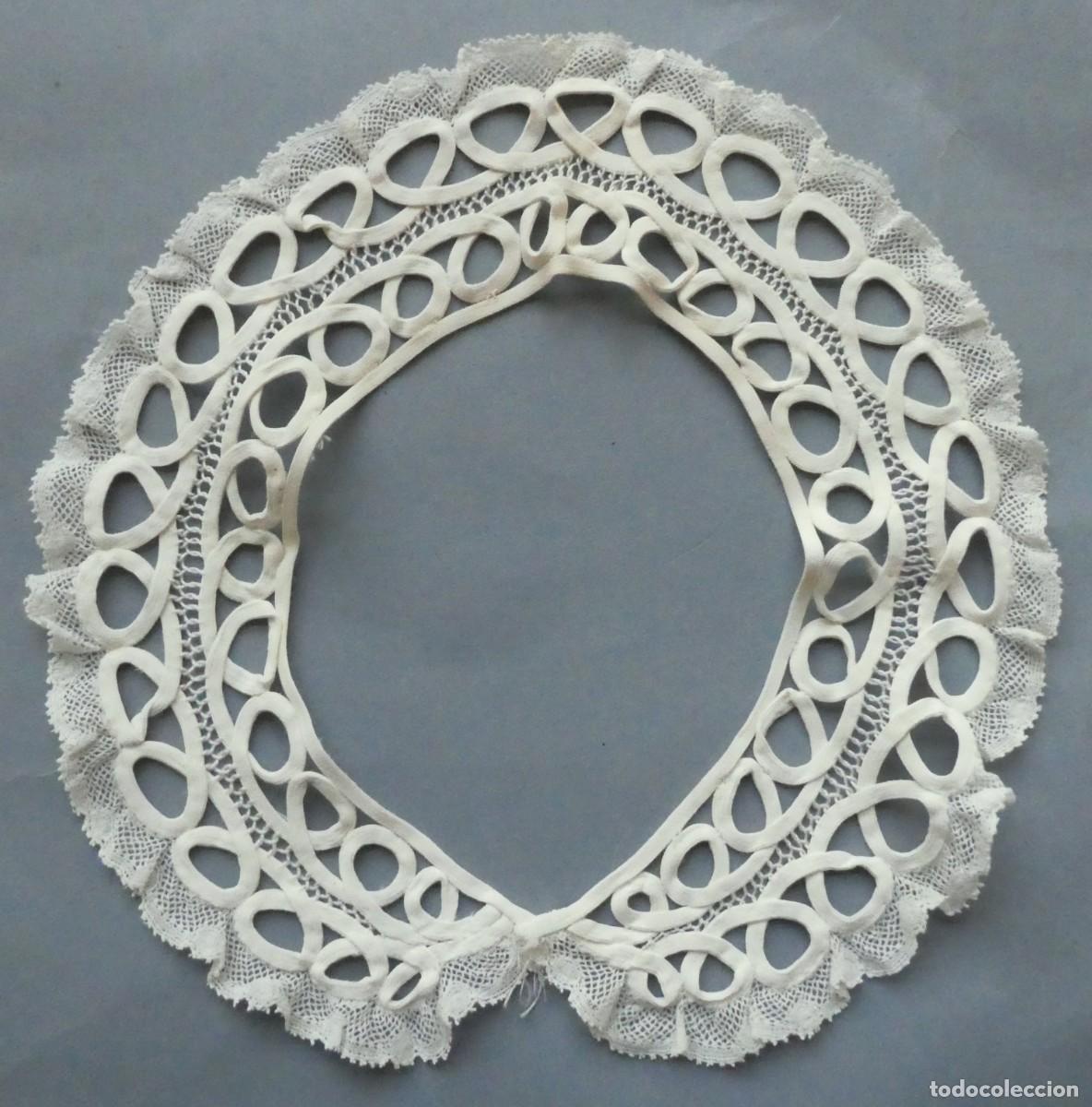 Antig&uuml;edades: ANTIGUO CUELLO DE ENCAJE S. XIX - Foto 2