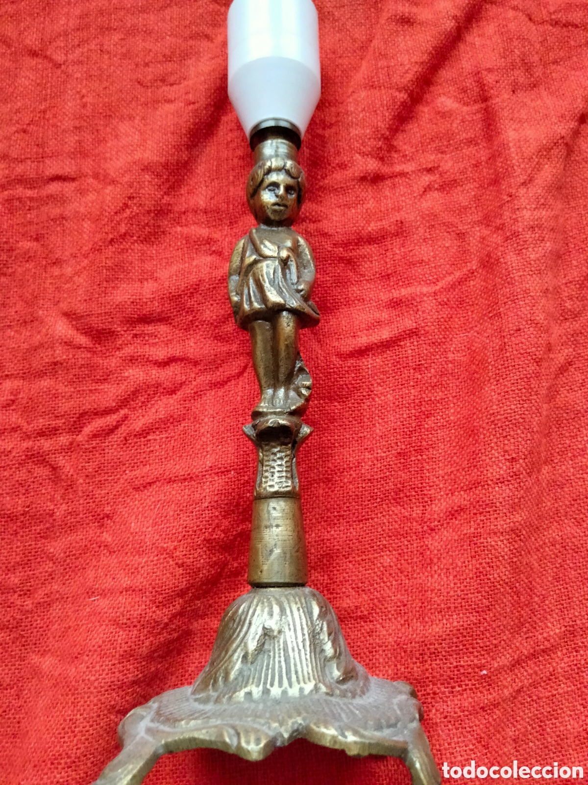 Antig&uuml;edades: Lamparilla de bronce - Foto 3