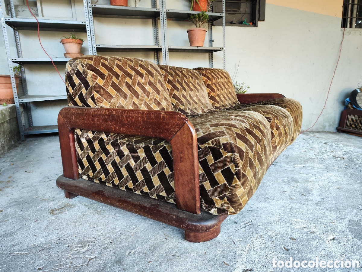 Antig&uuml;edades: Antiguo sof&aacute; y butaca - Foto 3