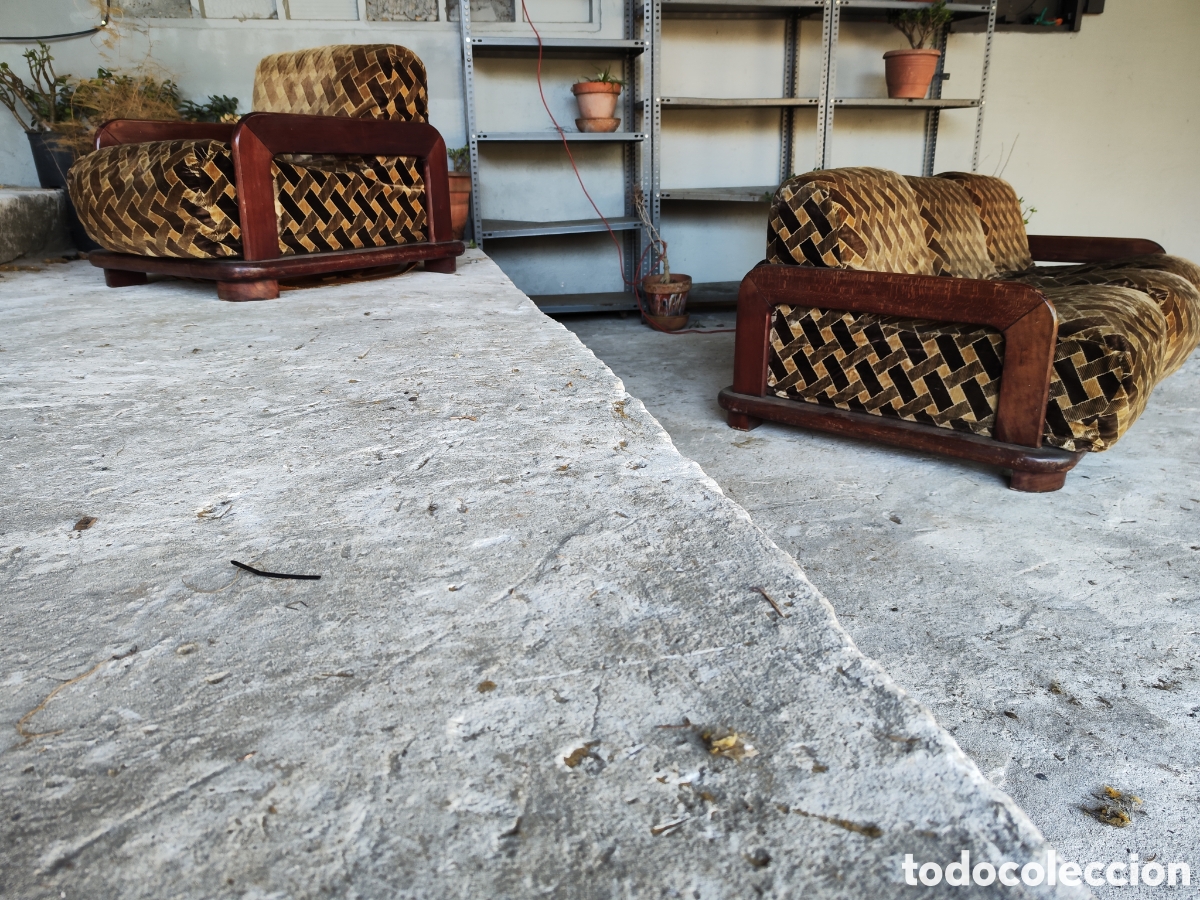 Antig&uuml;edades: Antiguo sof&aacute; y butaca - Foto 2