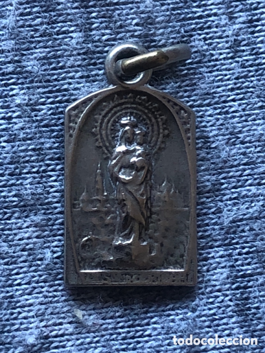 Antig&uuml;edades: Medalla religiosa, Virgen (L61) - Foto 1