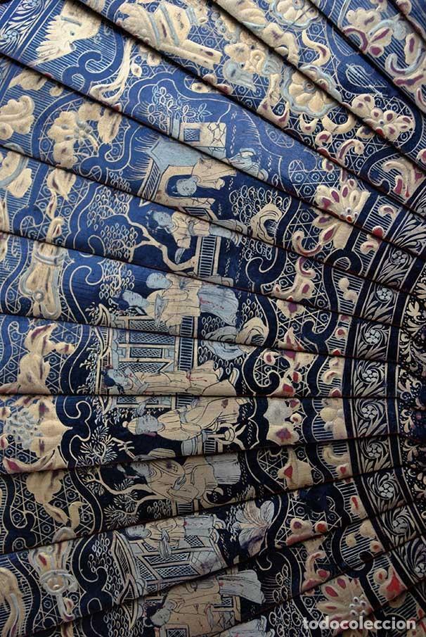 Antig&uuml;edades: ABANICO ANTIGUO ORIENTAL DE MADERA - Foto 14