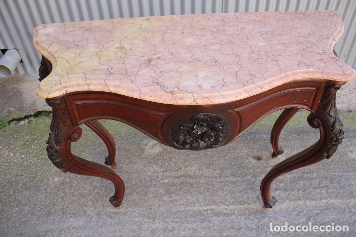 Antig&uuml;edades: mesa consola antigua - Foto 3