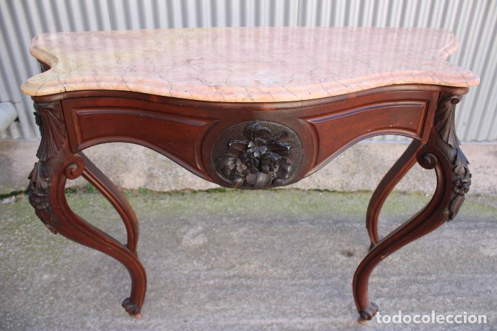 Antig&uuml;edades: mesa consola antigua - Foto 5