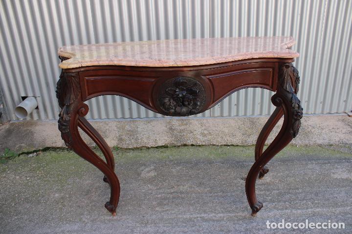 Antig&uuml;edades: mesa consola antigua - Foto 1