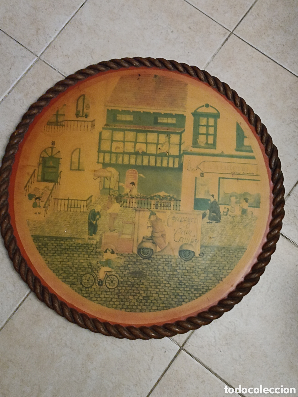 Antig&uuml;edades: Cerveza gambrinus excelente tablero de mesa bar antiguo