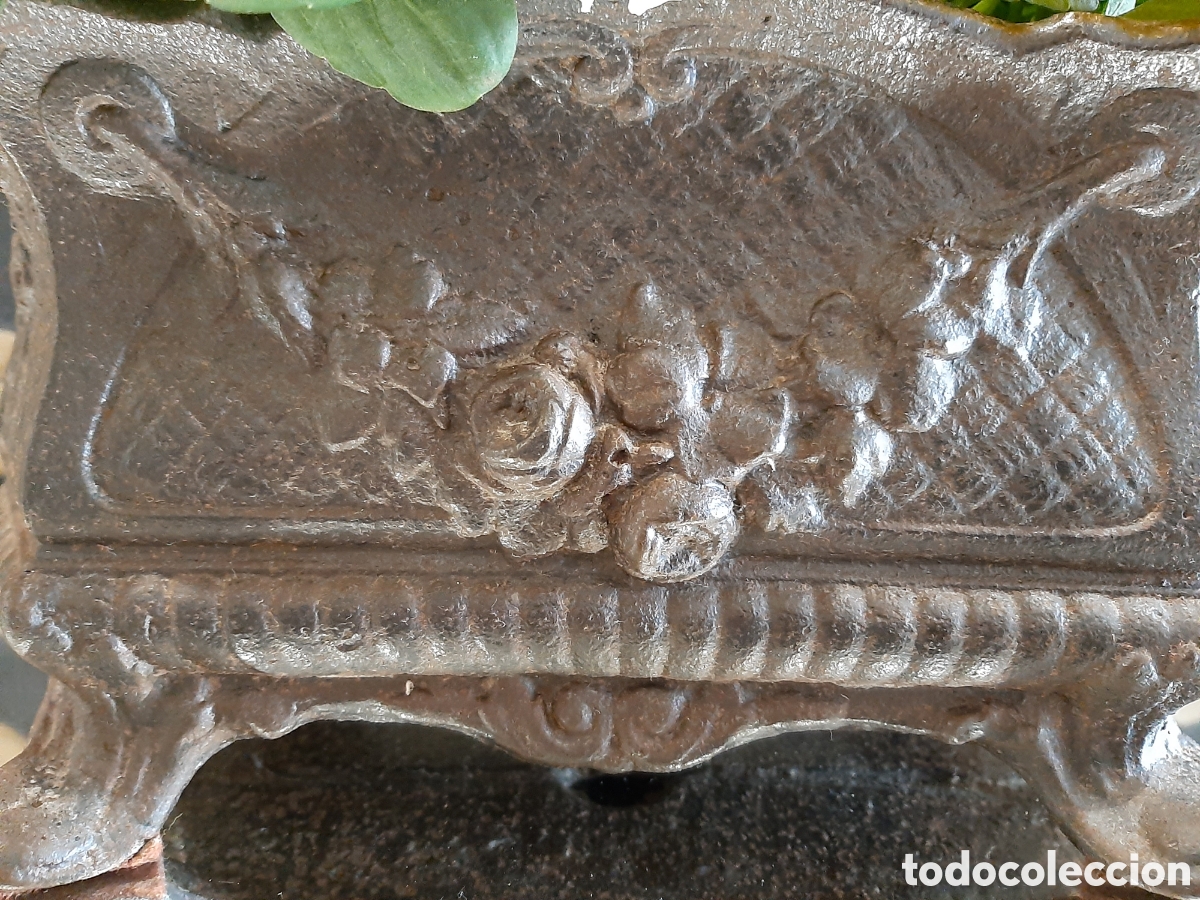 Antig&uuml;edades: Macetero hierro fundici&oacute;n - Foto 7