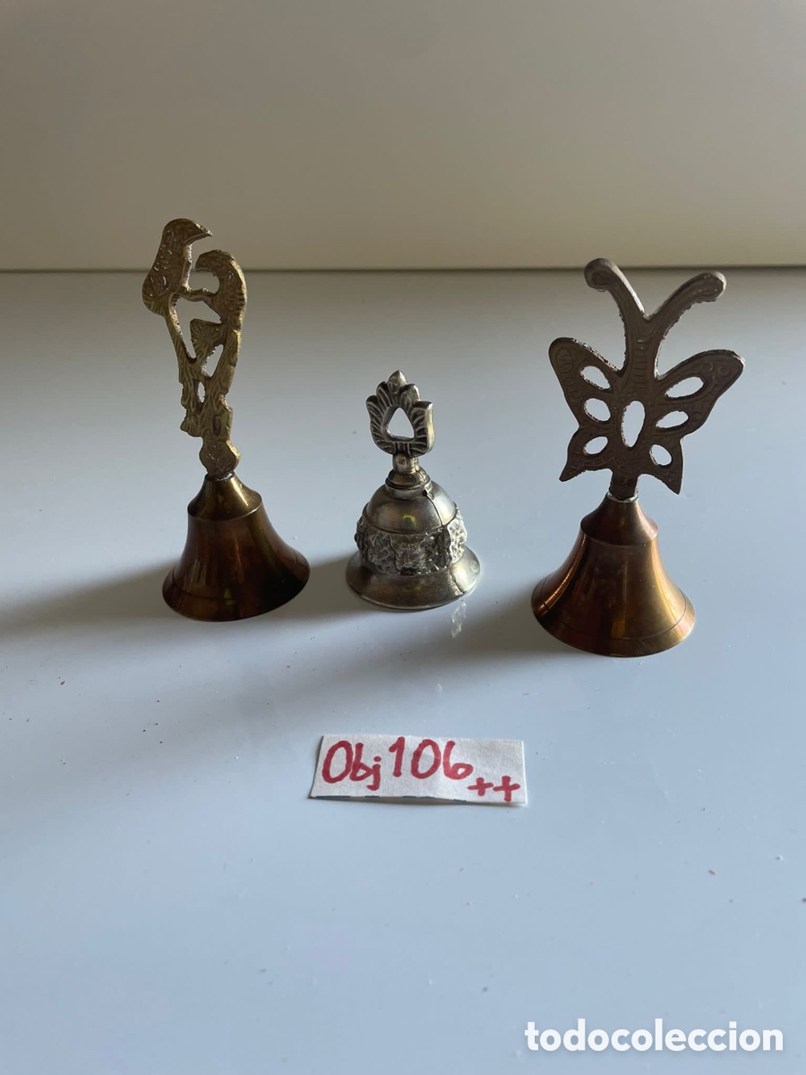 Antig&uuml;edades: Campanas de lat&oacute;n antiguo - Foto 1