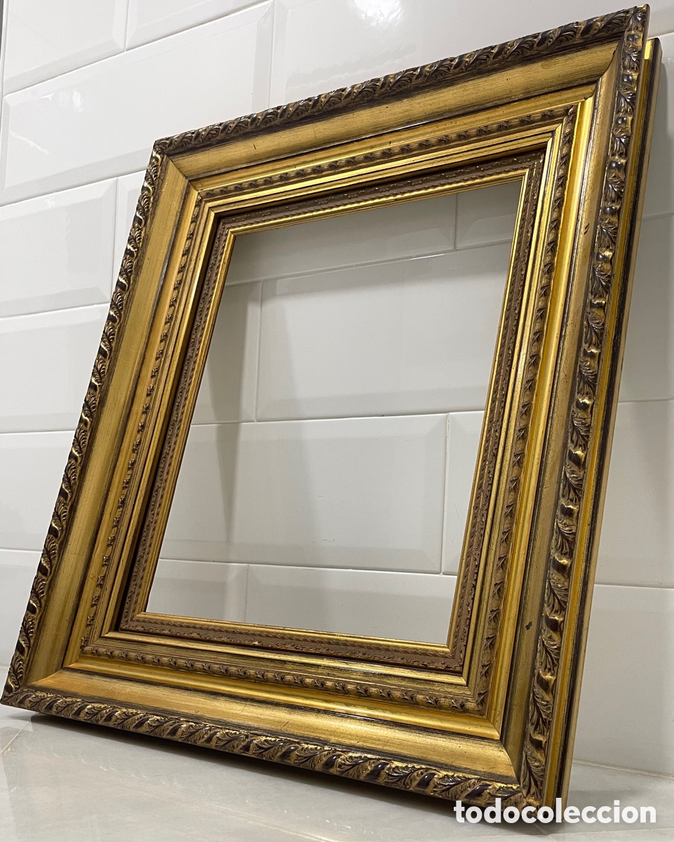 Antig&uuml;edades: ELEGANTE MARCO FRANC&Eacute;S MADERA MACIZA - Foto 8