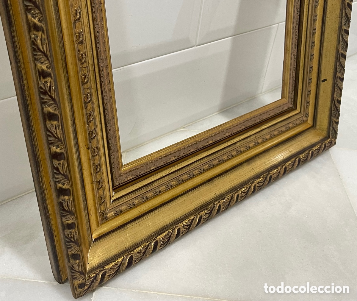 Antig&uuml;edades: ELEGANTE MARCO FRANC&Eacute;S MADERA MACIZA - Foto 13