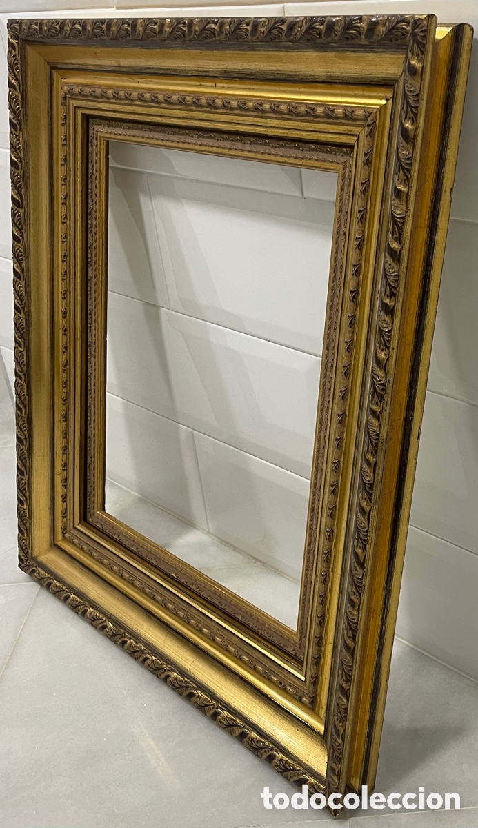 Antig&uuml;edades: ELEGANTE MARCO FRANC&Eacute;S MADERA MACIZA - Foto 15