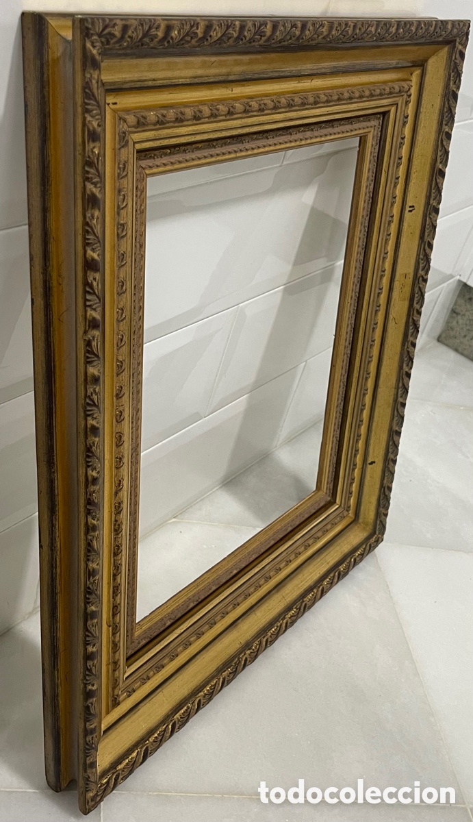 Antig&uuml;edades: ELEGANTE MARCO FRANC&Eacute;S MADERA MACIZA - Foto 16