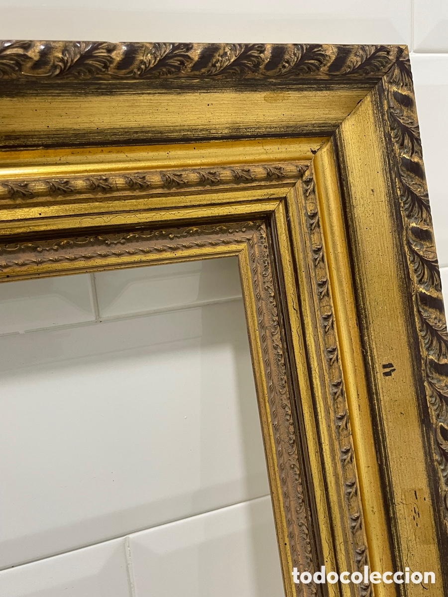 Antig&uuml;edades: ELEGANTE MARCO FRANC&Eacute;S MADERA MACIZA - Foto 19
