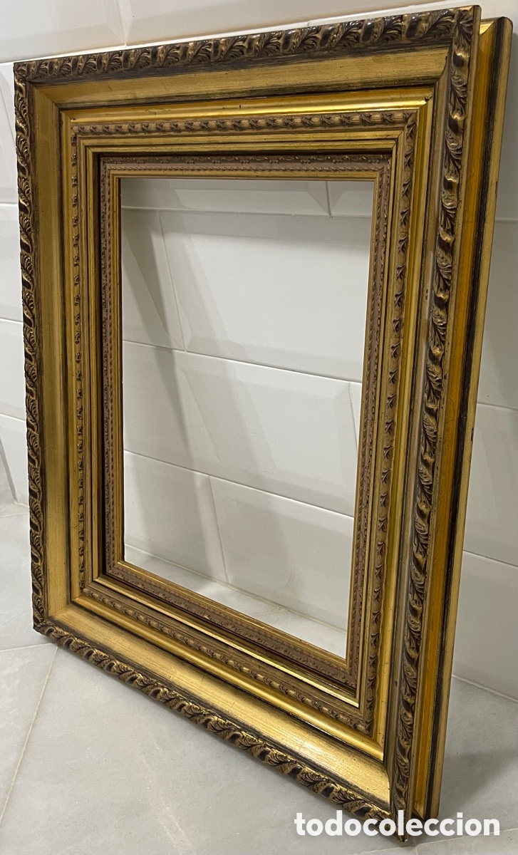 Antig&uuml;edades: ELEGANTE MARCO FRANC&Eacute;S MADERA MACIZA - Foto 24