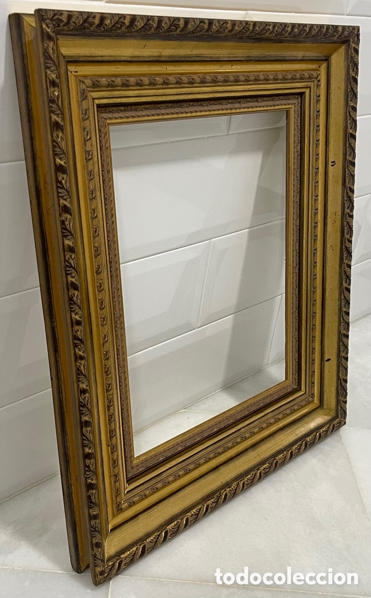 Antig&uuml;edades: ELEGANTE MARCO FRANC&Eacute;S MADERA MACIZA - Foto 25