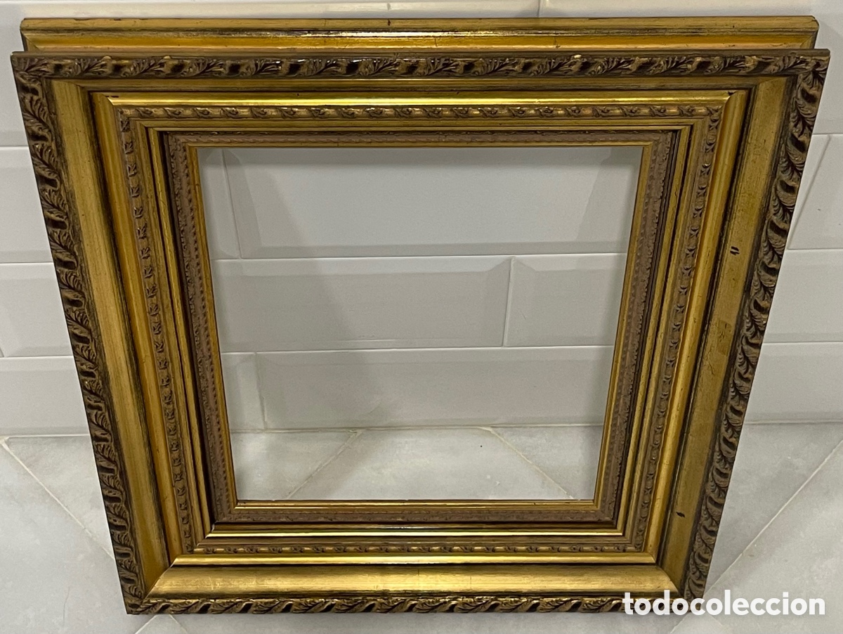 Antig&uuml;edades: ELEGANTE MARCO FRANC&Eacute;S MADERA MACIZA - Foto 27