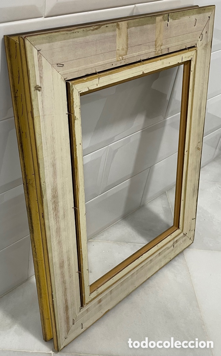 Antig&uuml;edades: ELEGANTE MARCO FRANC&Eacute;S MADERA MACIZA - Foto 28