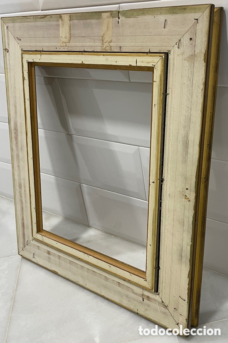 Antig&uuml;edades: ELEGANTE MARCO FRANC&Eacute;S MADERA MACIZA - Foto 29