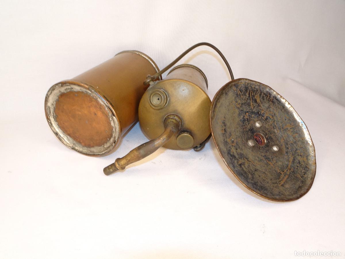 Antig&uuml;edades: Lampara antigua de carburo - Foto 7