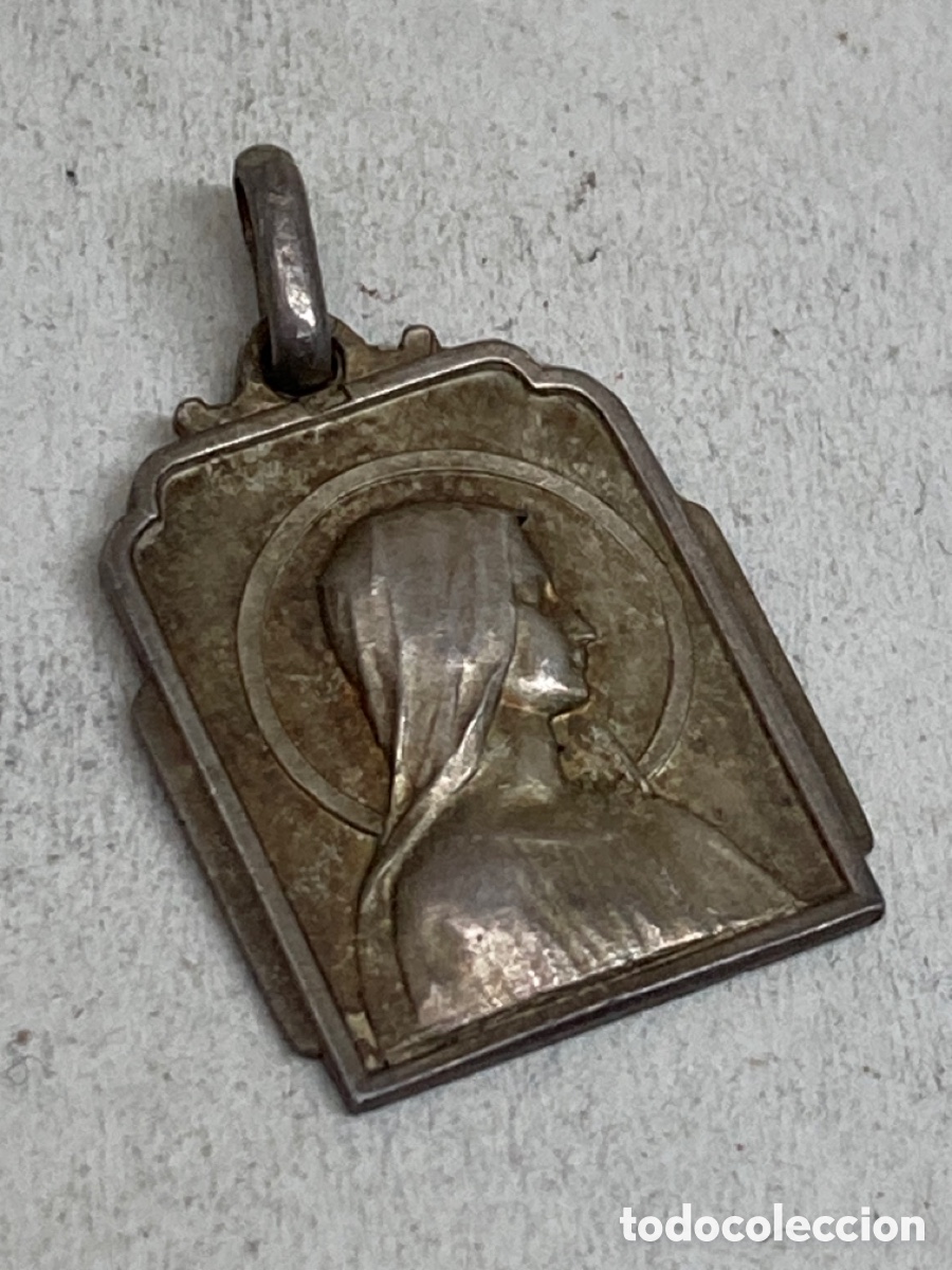 Antig&uuml;edades: Medalla de plata religiosa - Foto 1