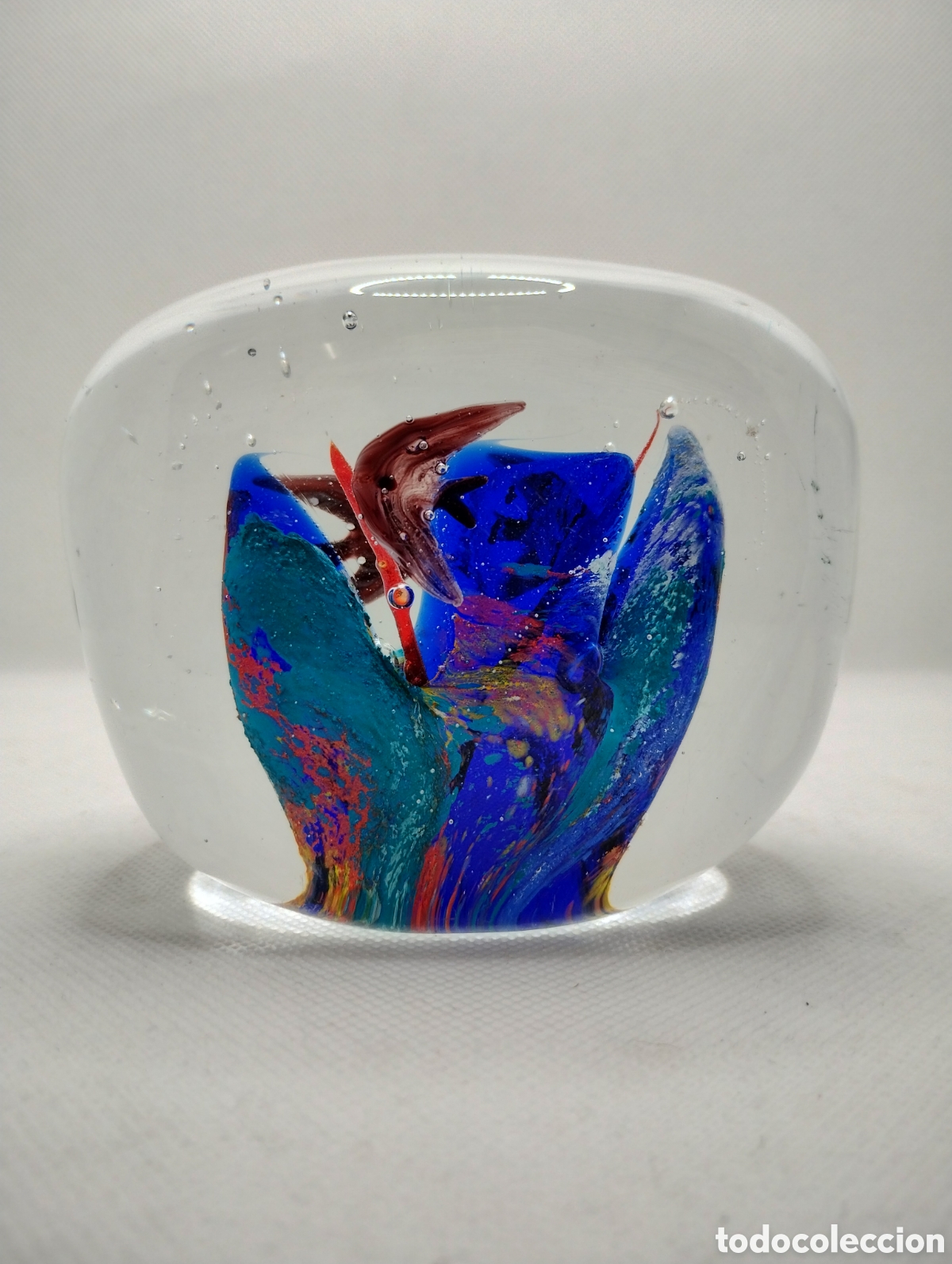 Antig&uuml;edades: Gran pisapapeles de Murano - Foto 5
