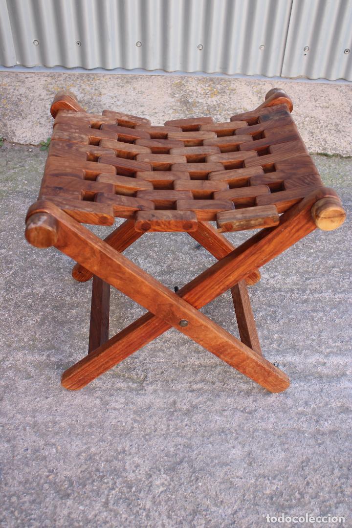 Antig&uuml;edades: taburete plegable - Foto 2