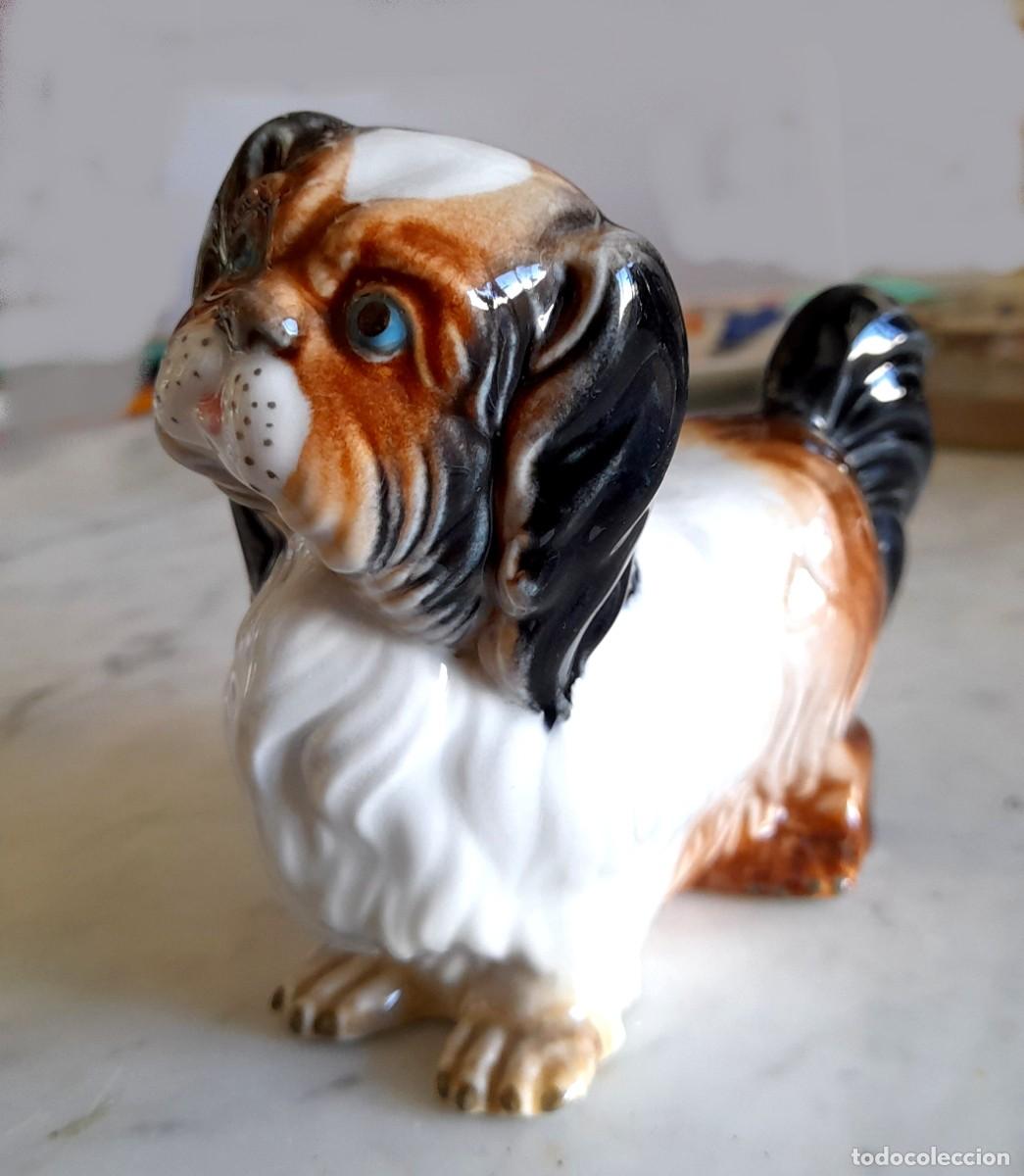 Antig&uuml;edades: PERRO DE PORCELANA MARCA GAMA - Foto 1