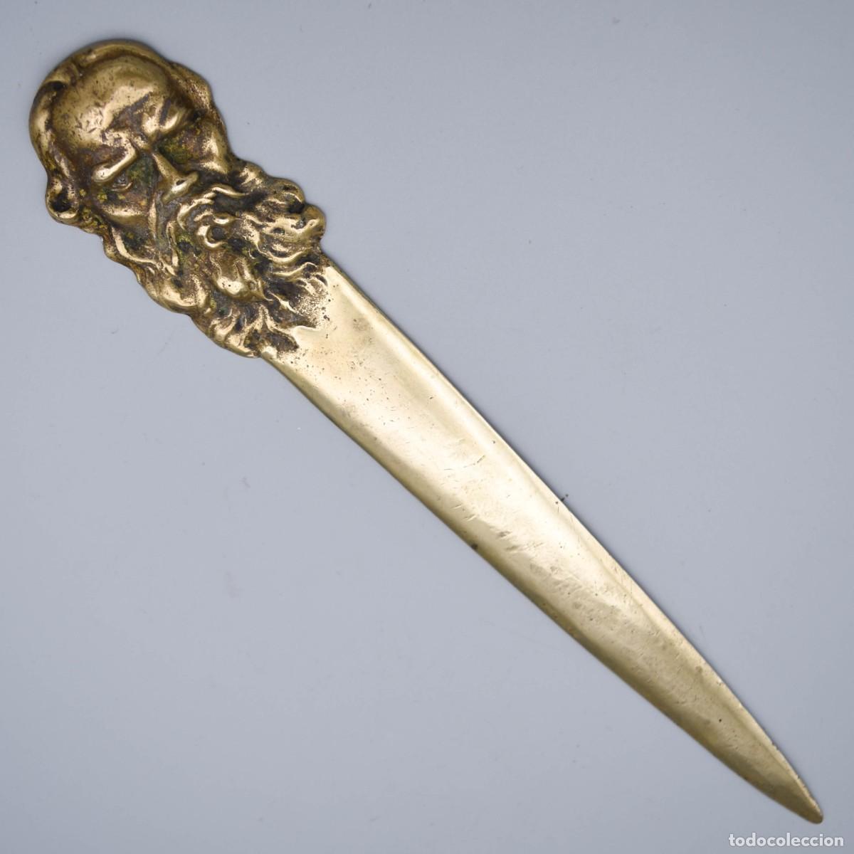 Antig&uuml;edades: Abrecartas de bronce antiguo - Foto 2