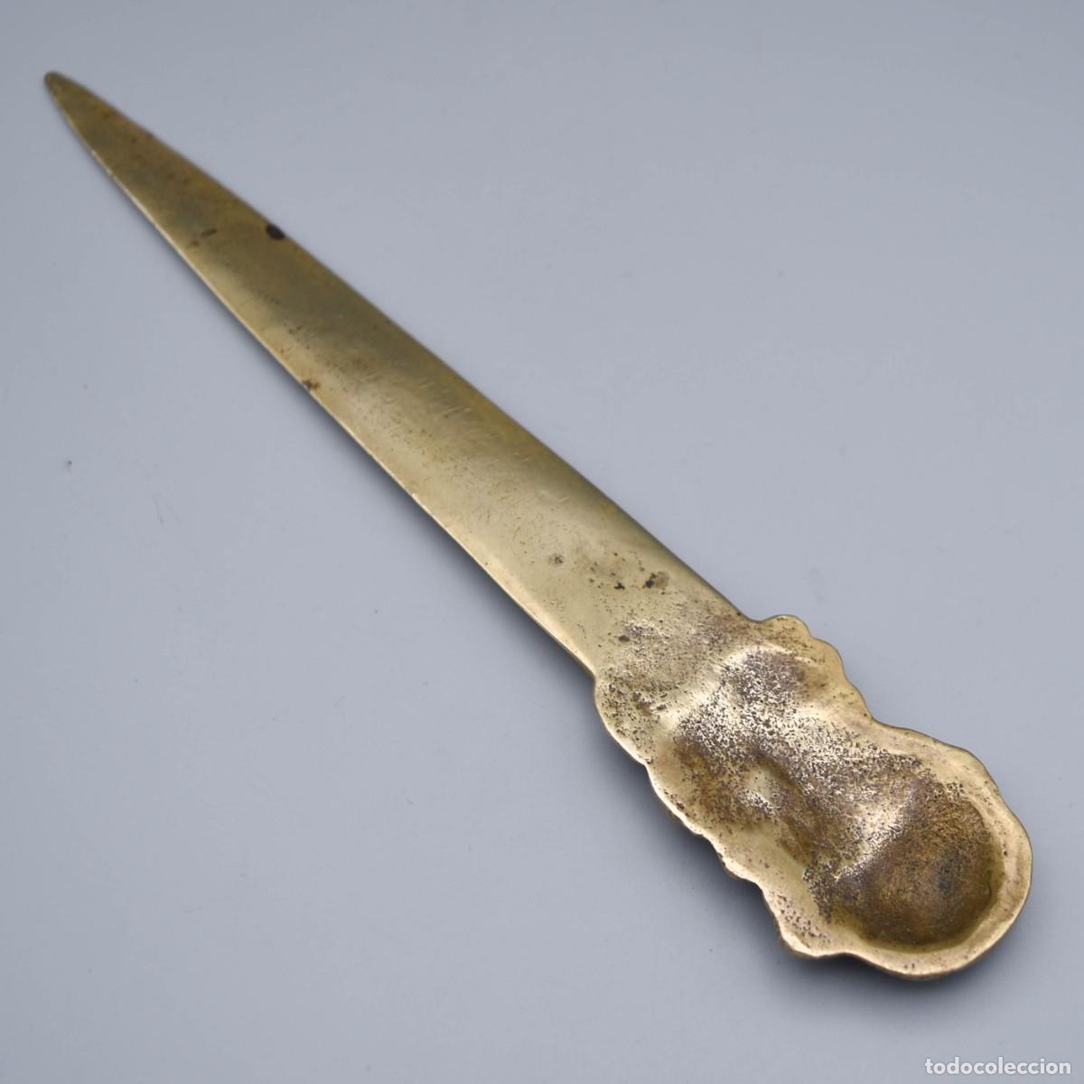 Antig&uuml;edades: Abrecartas de bronce antiguo - Foto 6