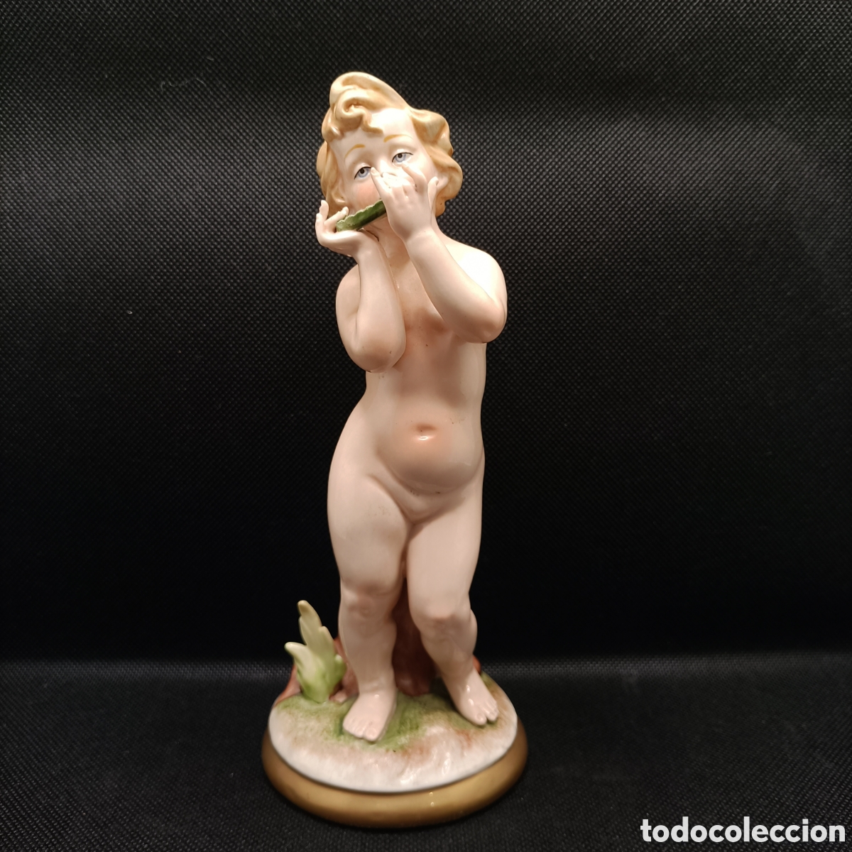 Oggetti Antichi: Figura de Ni&ntilde;o de Porcelana Galos
