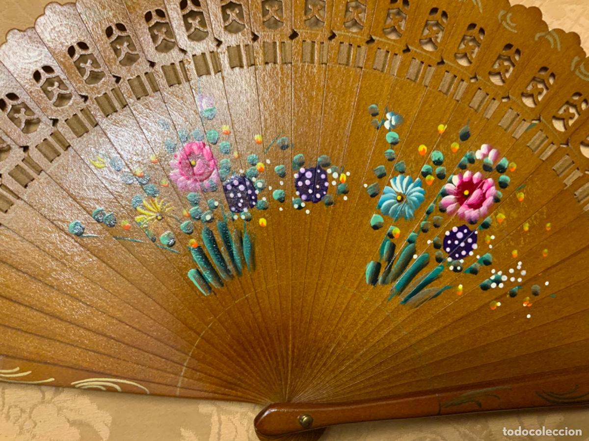 Antig&uuml;edades: ANTIGUO ABANICO PINTADO A MANO - Foto 7