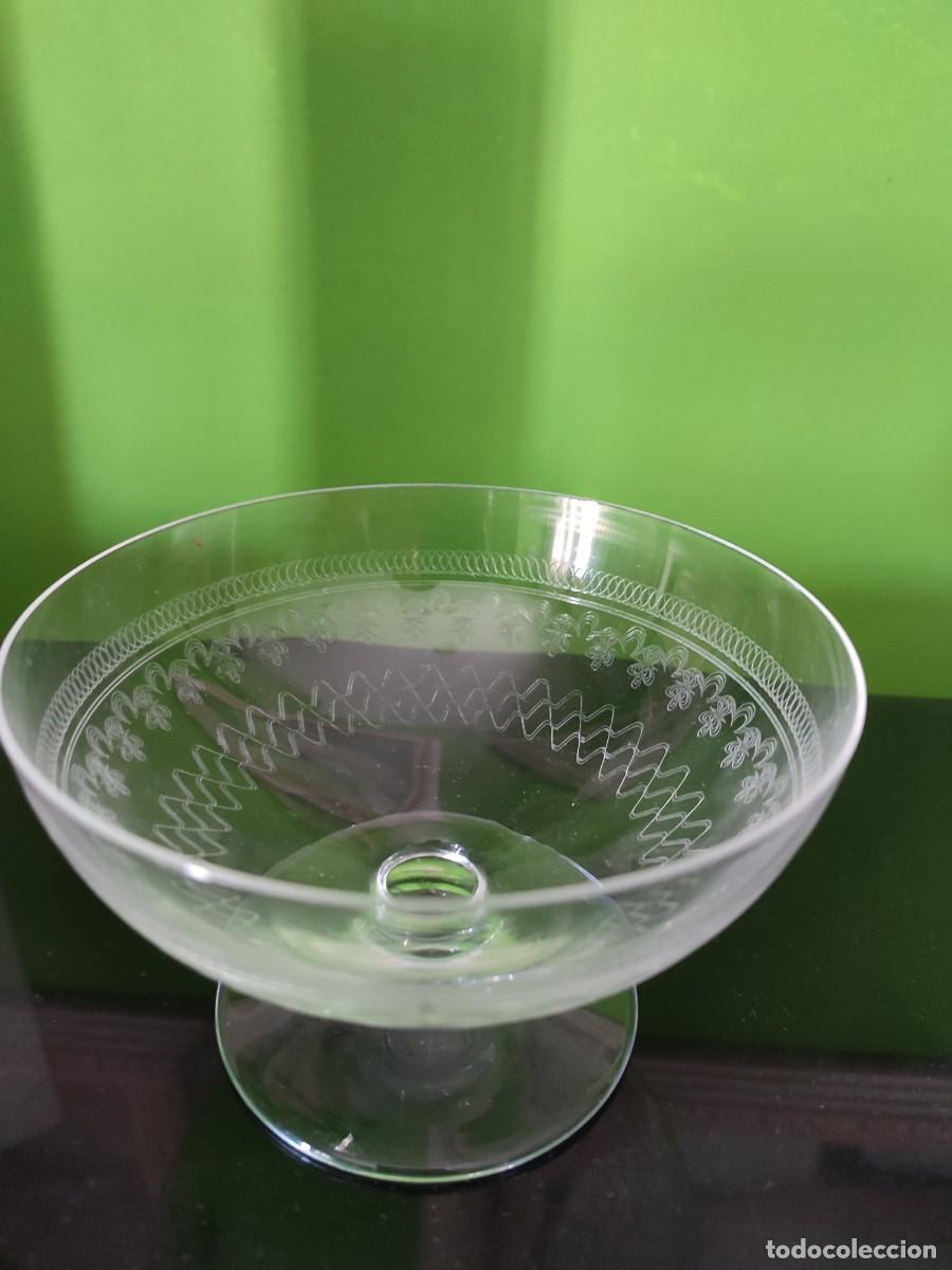 Antig&uuml;edades: Copa de cristal antigua - Foto 1