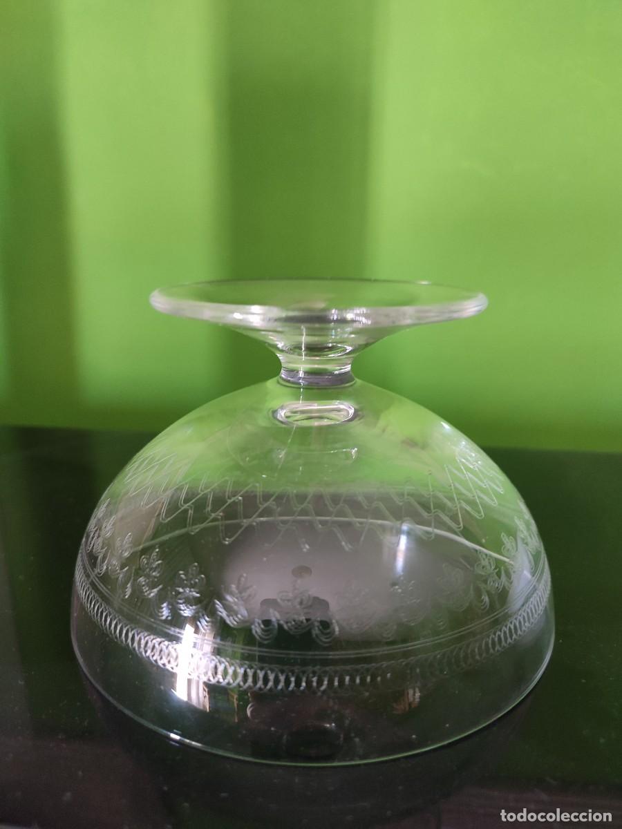 Antig&uuml;edades: Copa de cristal antigua - Foto 3