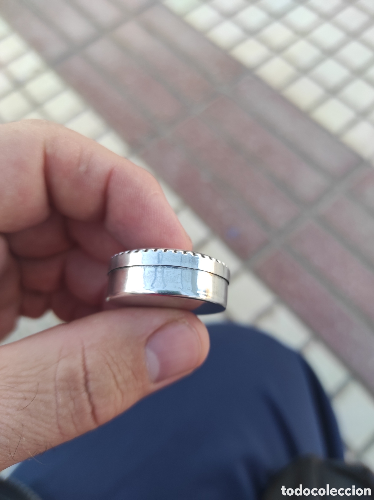Antig&uuml;edades: Antiguo Pastillero de Plata - Foto 7