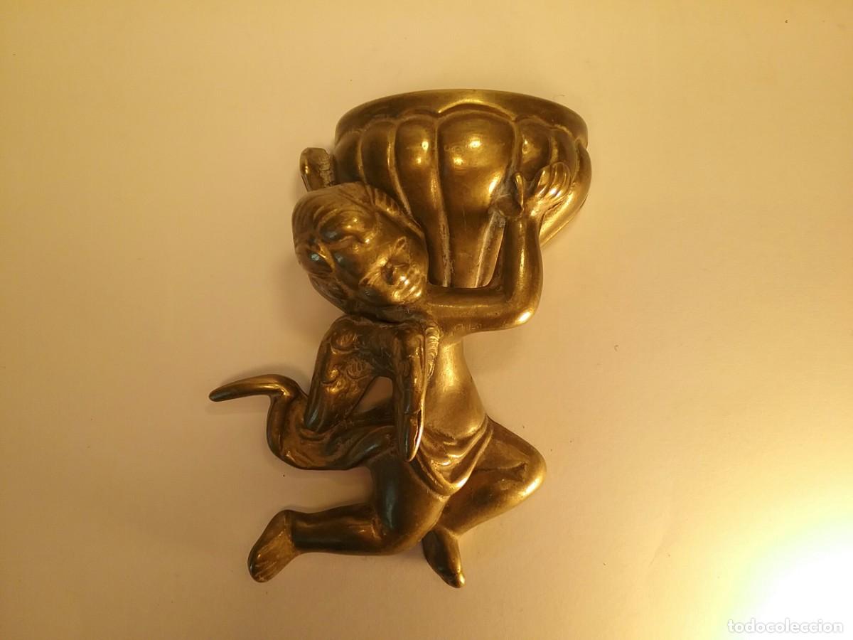 Antig&uuml;edades: BONITA BENDITERA BRONCE - Foto 2