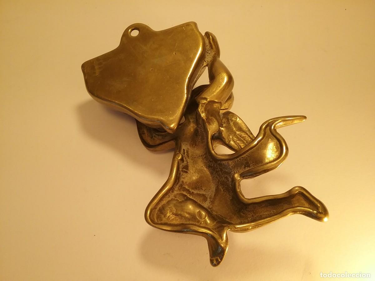 Antig&uuml;edades: BONITA BENDITERA BRONCE - Foto 4