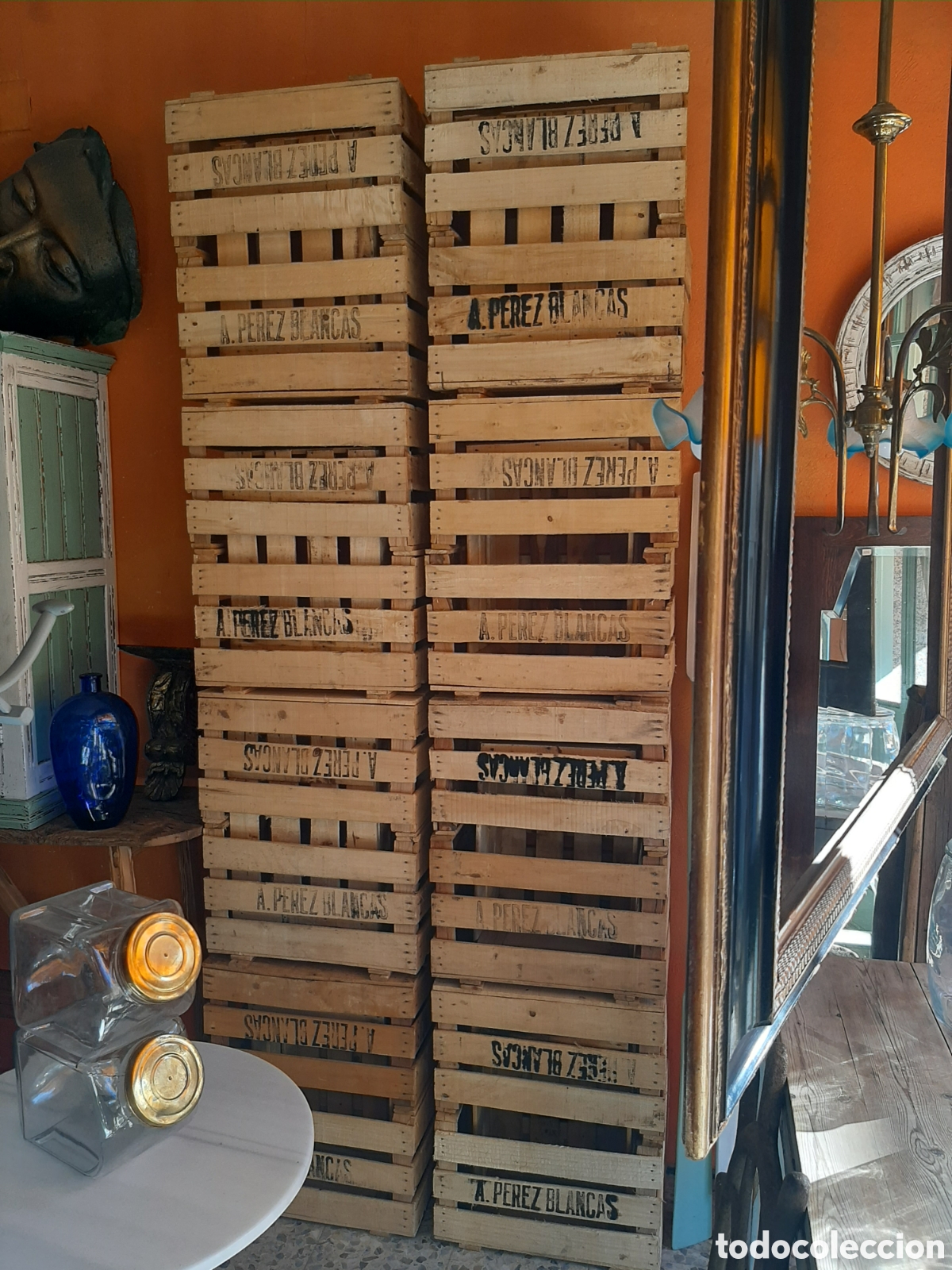cajas de fruta madera - Compra venta en todocoleccion
