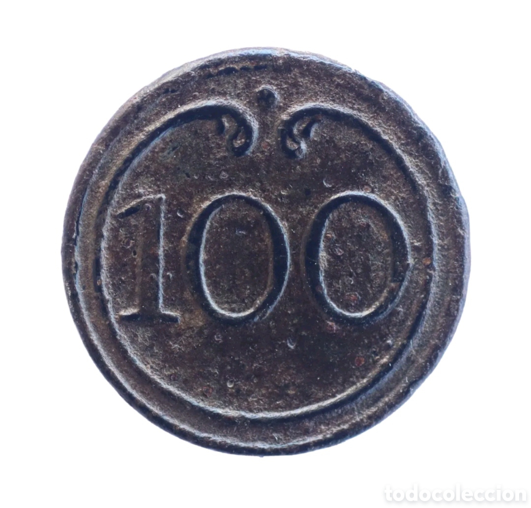 Antig&uuml;edades: BOTON GUERRA INDEPENDENCIA: INFANTERIA DE LINEA 100