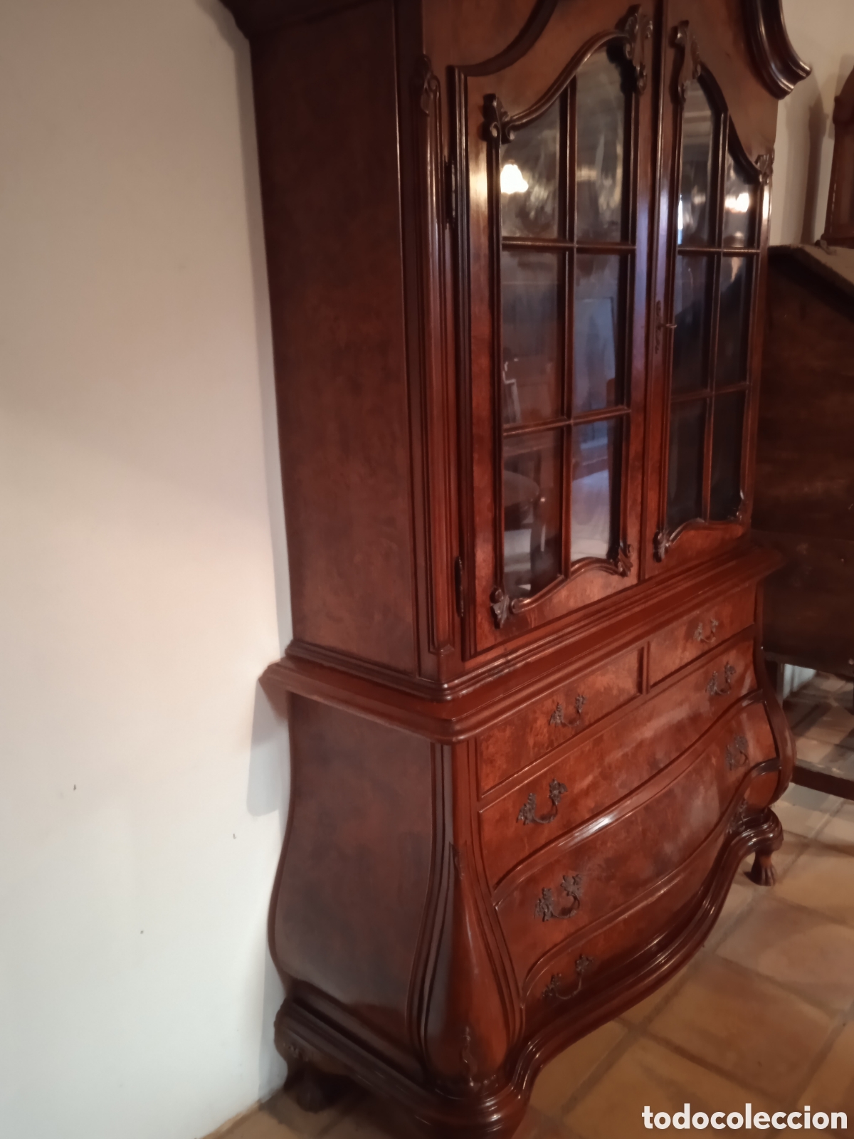 Antig&uuml;edades: Mueble vitrina cajonera - Foto 3