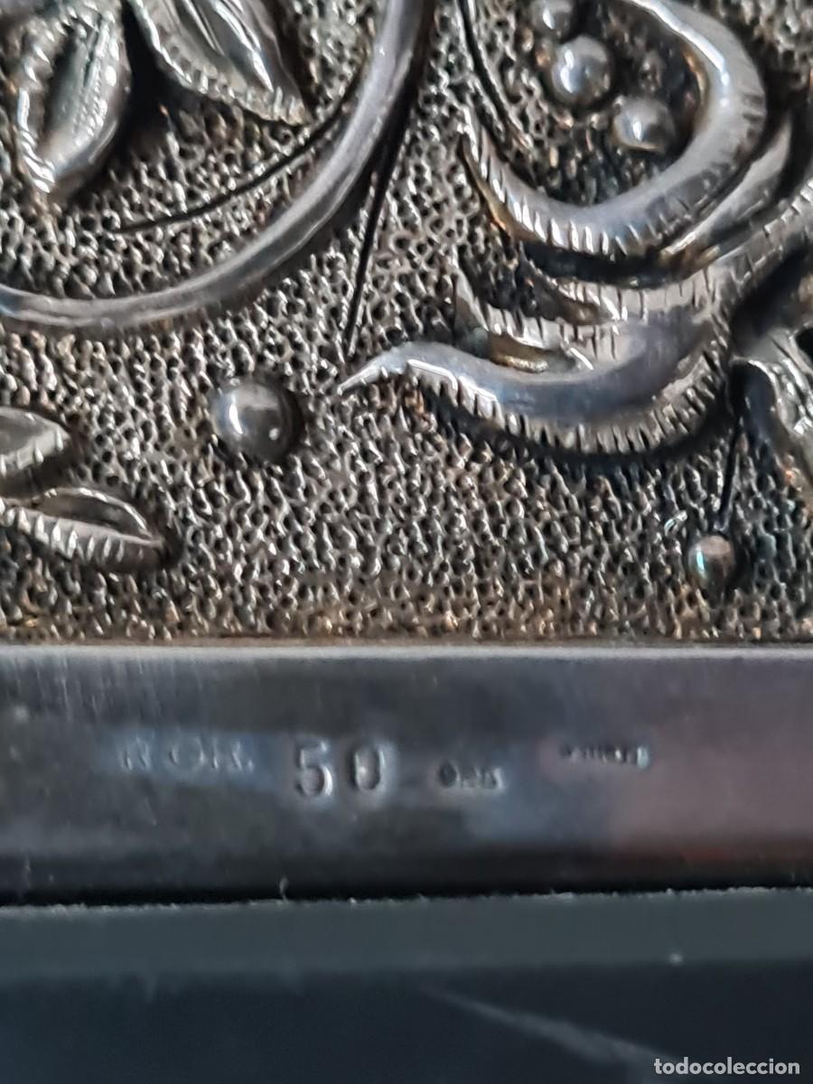 Antig&uuml;edades: RELOJ SOBREMESA LAMINADO EN PLATA - Foto 4