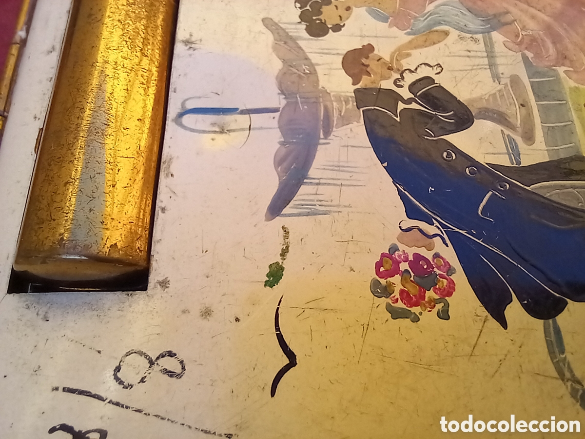 Antig&uuml;edades: ANTIGUA POLVERA ,PINTADA A MANO Y NUMERADA ? - Foto 15