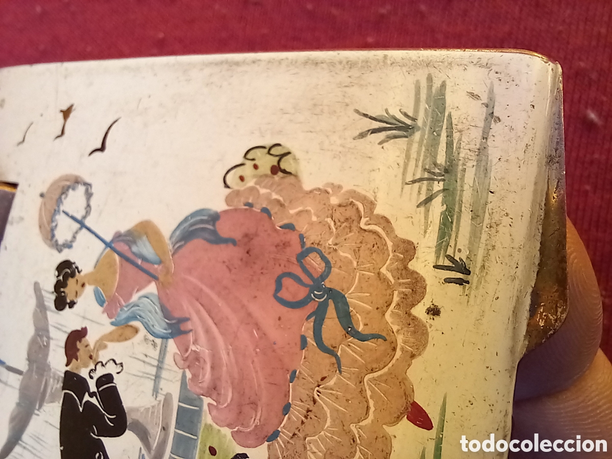 Antig&uuml;edades: ANTIGUA POLVERA ,PINTADA A MANO Y NUMERADA ? - Foto 17