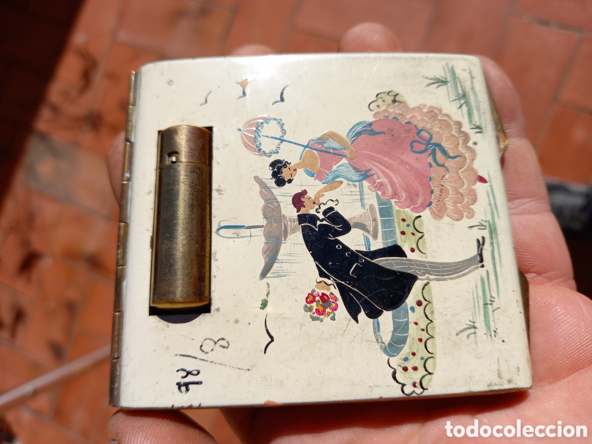 Antig&uuml;edades: ANTIGUA POLVERA ,PINTADA A MANO Y NUMERADA ? - Foto 27