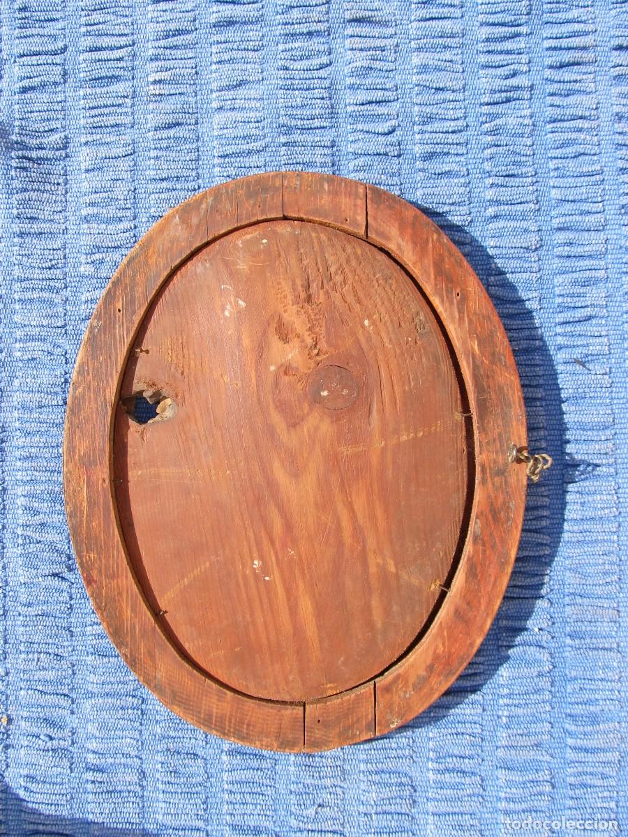 Antig&uuml;edades: Marco ovalado antiguo caoba - Foto 4