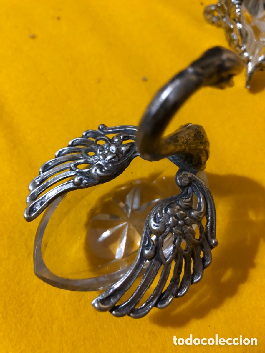 Antig&uuml;edades: Cisne y cestita de cristal de roca - Foto 4