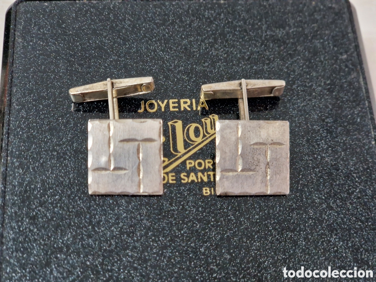 Antig&uuml;edades: GEMELOS DE PLATA DE LEY CONTRASTES - Foto 3